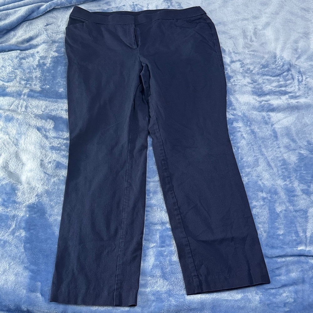 Chico’s Navy Blue Dress Pants sz 1.5 (10)